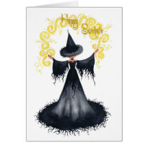 Samhain Witch Greeting Card