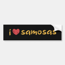 Samosa Love Bumper Stickers