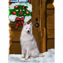 Samoyed Christmas Gifts Photo Cutout