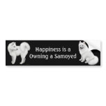 Samoyed Dogs Bumper Sticker bumper stickers