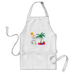 Samoyed Hawaiian Christmas aprons