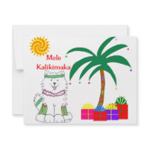 Samoyed Hawaiian Christmas