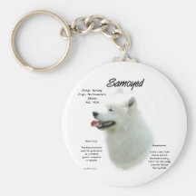 Samoyed History Design Key Chains