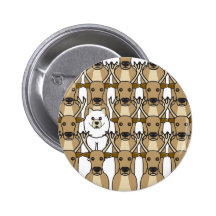 Samoyed in the Reindeer Pin