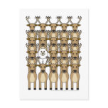 Samoyed in the Reindeer Post Cards