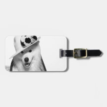 Samoyed Luggage Tag! Étiquettes À Bagages