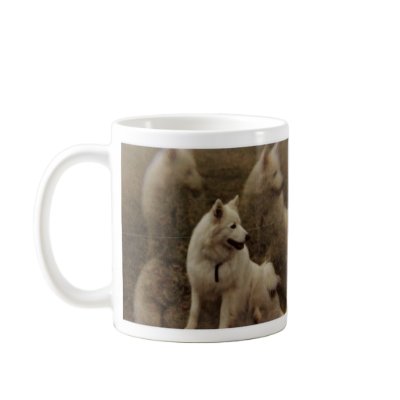 Samoyed multi-image, Samoyed multi-image Mugs by schneiter