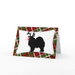 Samoyed Reindeer Christmas Card