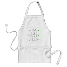 Samoyed Saint Patricks Day Aprons