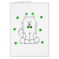 Samoyed Saint Patricks Day cards