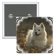 Samoyed Square Pin