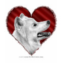 Samoyed with Heart t-shirts
