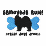 Samoyeds Rule Embroidered Shirt (Polo) embroidered shirts