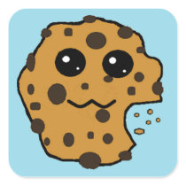 Sample Square Chocolate Chip cookie stickers