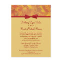 Sample Wedding Invitation - Autumn Leaves - Light postcards