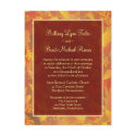 Sample Wedding Invitation - Autumn Mist Frame postcards