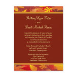 Sample Wedding Invitation - Fall Leaves Border postcards
