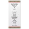 SAMPLE Wedding Progam (with template text only) invitations