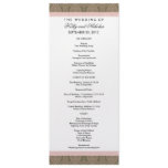 SAMPLE Wedding Progam (with template text only) invitations