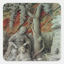 Samson and Delilah, c.1500 Square Stickers