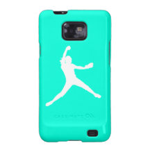 Samsung Galaxy Case Fastpitch White Turquoise