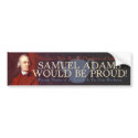 Samuel Adams bumper sticker bumper stickers