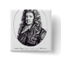 Samuel Pepys Pinback Button