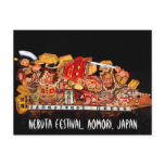 Samurai and Demon Japanese Festival Float postcards