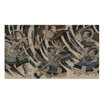 Samurai and Japan circa 1818 Business Card Template