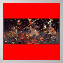 Samurai at War, circa 1800's Posters