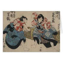 Samurai Crossing Swords circa 1825 Greeting Card