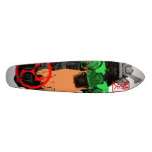 samurai dog skateboard