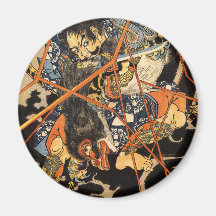 Samurai Grappling Monster Magnets