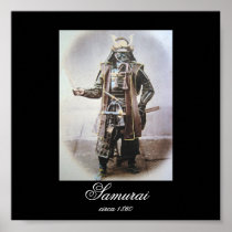 Samurai in Armour circa 1860 (Photo) Poster