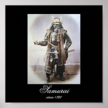 Samurai in Armour circa 1860 (Photo) Poster