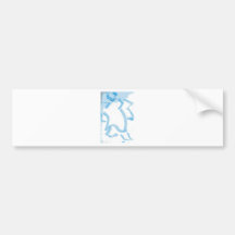 Samurai  in Blue Bumper Sticker