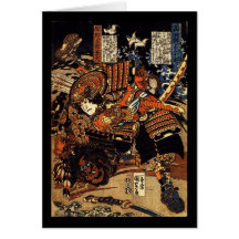 Samurai in Combat, circa 1800's Cards