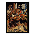 Samurai in Combat, circa 1800's Post Cards