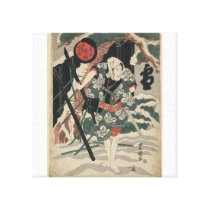 Samurai in the Snow circa 1825 Gallery Wrap Canvas