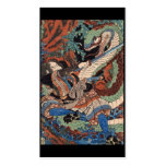 Samurai Japanese Painting c. 1800's Business Cards