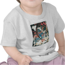Samurai Killing a Demon, Ancient Japanese Painting Tees