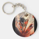 Samurai Painting, circa 1800's Keychains