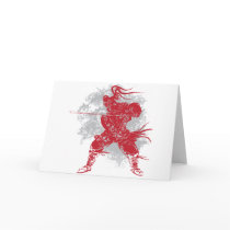 Samurai Pose Card