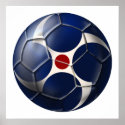 Samurai soccer ball deep grrove Japan Soccer ball posters