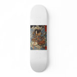 Samurai surfing on the backs of crabs c. 1800's skateboard
