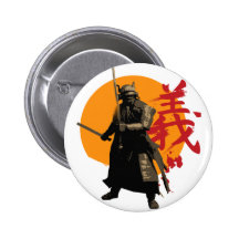 Samurai Warrior Button