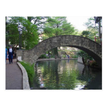 San Antonio Bridges Riverwalk Postcard