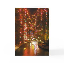 San Antonio Riverwalk In December Card