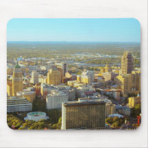 San Antonio, Texas - Aerial View Mousepads