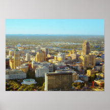 San Antonio, Texas -  Aerial View Print